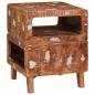 Preview: Beistelltische Mehrfarbig 40 x 40 x 49 cm recyceltes Massivholz