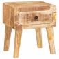 Preview: Beistelltische Braun 40 x 32 x 46 cm massives Mangoholz