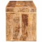 Preview: Beistelltische 3 pcs Braun massives Mangoholz