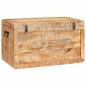 Preview: Aufbewahrungsbox Braun 70 x 35 x 40 cm massives Mangoholz