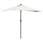 Preview: Gartenparasol Sandfarbe 294 x 150 x 223 cm Stoff