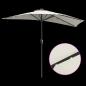 Preview: Gartenparasol Sandfarbe 294 x 150 x 223 cm Stoff