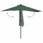 Preview: Gartenparasol Grün 294 x 150 x 223 cm Stoff
