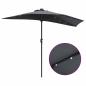 Preview: Gartenparasol Anthrazit 294 x 150 x 223 cm Stoff