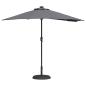 Preview: Gartenparasol Anthrazit 294 x 150 x 223 cm Stoff