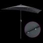 Preview: Gartenparasol Anthrazit 294 x 150 x 223 cm Stoff