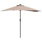 Preview: Gartenparasol Taupe 294 x 150 x 223 cm Stoff