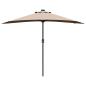 Preview: Gartenparasol Taupe 294 x 150 x 223 cm Stoff