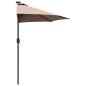 Preview: Gartenparasol Taupe 294 x 150 x 223 cm Stoff