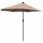 Preview: Gartenparasol Taupe 294 x 150 x 223 cm Stoff
