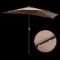 Preview: Gartenparasol Taupe 294 x 150 x 223 cm Stoff