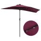 Preview: Gartenparasol Bordeauxrot 294 x 150 x 223 cm Stoff