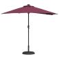 Preview: Gartenparasol Bordeauxrot 294 x 150 x 223 cm Stoff