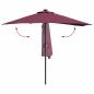 Preview: Gartenparasol Bordeauxrot 294 x 150 x 223 cm Stoff