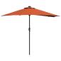 Preview: Gartenparasol Terrakotta 294 x 150 x 223 cm Stoff