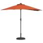Preview: Gartenparasol Terrakotta 294 x 150 x 223 cm Stoff