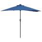 Preview: Gartenparasol Blau 294 x 150 x 223 cm Stoff