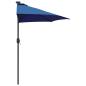 Preview: Gartenparasol Blau 294 x 150 x 223 cm Stoff