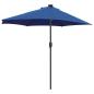 Preview: Gartenparasol Blau 294 x 150 x 223 cm Stoff