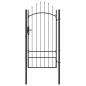 Preview: Gartentor mit Schloss Grau 200 x 100 cm 100 x 200 cm Stahl