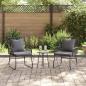 Preview: Garten Essgruppe 3 pcs Schwarz, Anthrazit 35 x 35 x 45 cm