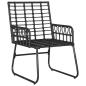 Preview: Garten Essgruppe 3 pcs Schwarz, Anthrazit 35 x 35 x 45 cm
