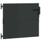 Preview: Gartentor Schwarz 105 x 100 cm Pulverbeschichteter Stahl