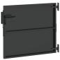 Preview: Gartentor Schwarz 105 x 100 cm Pulverbeschichteter Stahl