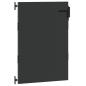 Preview: Gartentor Schwarz 105 x 125 cm Pulverbeschichteter Stahl