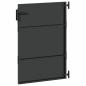 Preview: Gartentor Schwarz 105 x 125 cm Pulverbeschichteter Stahl