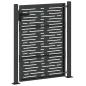 Preview: Gartentor Schwarz 105 x 150 cm Pulverbeschichteter Stahl