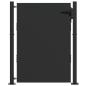 Preview: Gartentor Schwarz 105 x 125 cm Pulverbeschichteter Stahl
