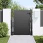 Preview: Gartentor Schwarz 105 x 125 cm Pulverbeschichteter Stahl