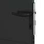 Preview: Gartentor Schwarz 105 x 125 cm Pulverbeschichteter Stahl