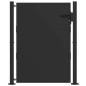 Preview: Gartentor Schwarz 100 x 125 cm Pulverbeschichteter Stahl