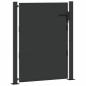 Preview: Gartentor Schwarz 100 x 125 cm Pulverbeschichteter Stahl