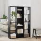 Preview: ARDEBO.de - Raumteiler Schwarze Eiche 100 x 24 x 140 cm Holzwerkstoff