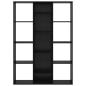 Preview: Raumteiler Schwarze Eiche 100 x 24 x 140 cm Holzwerkstoff