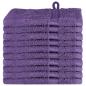 Preview: Waschhandschuhe 10 pcs Violett 15 x 21 cm Baumwolle