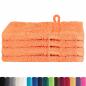 Preview: Waschhandschuhe 4 pcs Orange 15 x 21 cm Baumwolle