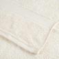 Preview: Waschhandschuhe 4 pcs Cremefarben 15 x 21 cm Baumwolle