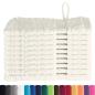 Preview: Waschhandschuhe 10 pcs Cremefarben 15 x 21 cm Baumwolle