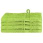Preview: Waschhandschuhe 4 pcs Apfelgrün 15 x 21 cm Baumwolle