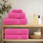 Preview: ARDEBO.de - Waschhandschuhe 4 pcs Rosa 15 x 21 cm Baumwolle