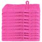 Preview: Waschhandschuhe 10 pcs Rosa 15 x 21 cm Baumwolle
