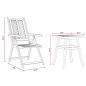 Preview: Garten Bistro Set 3 pcs Braun Akazie Massivholz