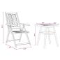 Preview: Garten Bistro Set 3 pcs Braun Akazie Massivholz