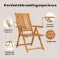 Preview: Garten Bistro Set 3 pcs Braun Akazie Massivholz