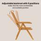 Preview: Garten Bistro Set 3 pcs Braun Akazie Massivholz