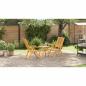 Preview: Garten Bistro Set 3 pcs Braun Akazie Massivholz